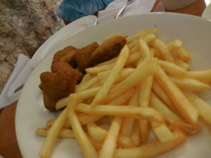 Chicken Nuggets and French Fries at Jerusalem Grill