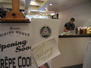 A crepe place was opening up that day