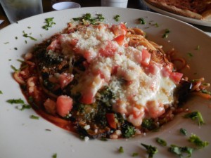 Eggplant Parmigiana at Nina's Café