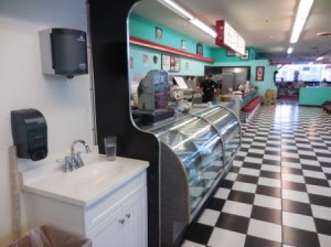 New washing sink was installed in the past couple of months