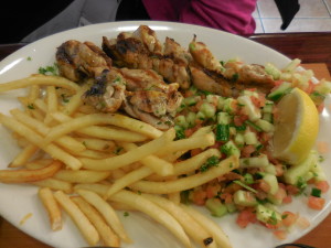 Pargiyot on plate at Jerusalem Grill