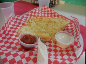I enjoyed the quesadilla