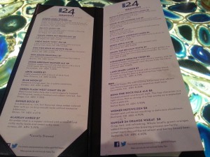 List of beers on-tap at Pour 24