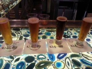 Flight of beers at Pour 24