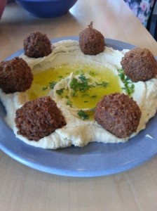 Hummus and falafel