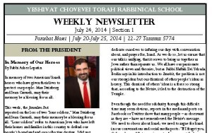 Rabbi Lopatin newly heading parashah section