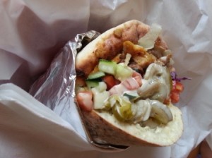 shawarma in a pita