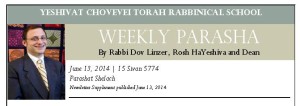 Rabbi Linzer heading one of the early parashah sheets