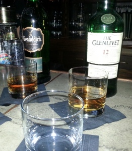 Glenlivet 12 and Glenfiddich 12 - Copy