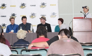 Butch Hartman speaking on "Villains and Faith" panel at Stan Lee's Comikaze on Sunday