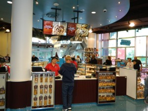 Counter where you can order fudge and more chocolatey goodness